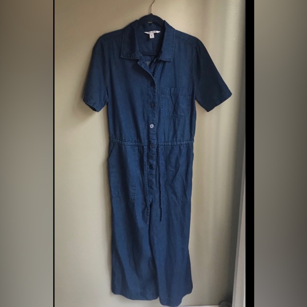 Popsugar denim jumpsuit